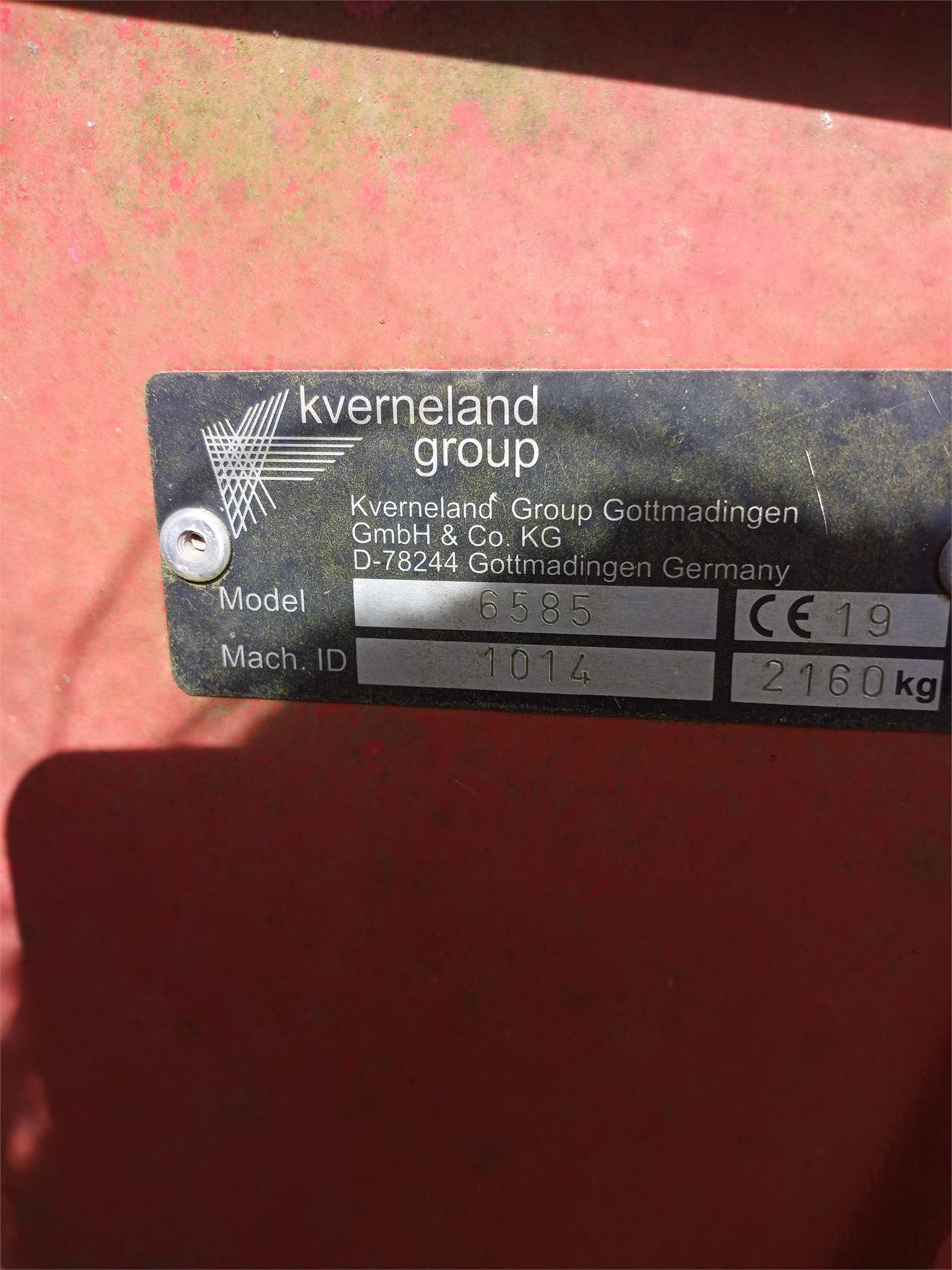 Kverneland TAARUP 6585