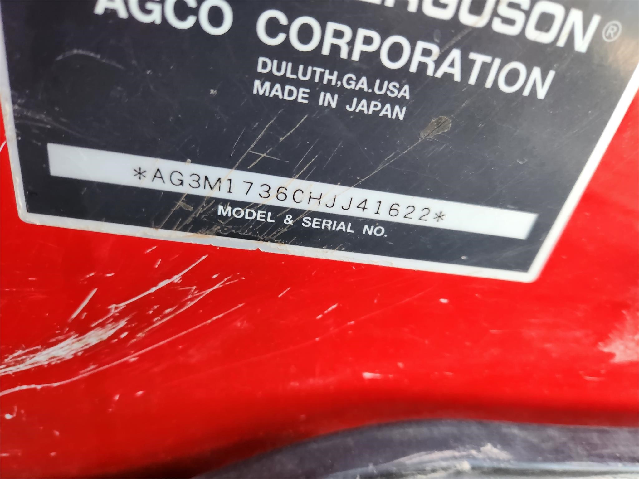 2016 Massey Ferguson 1736