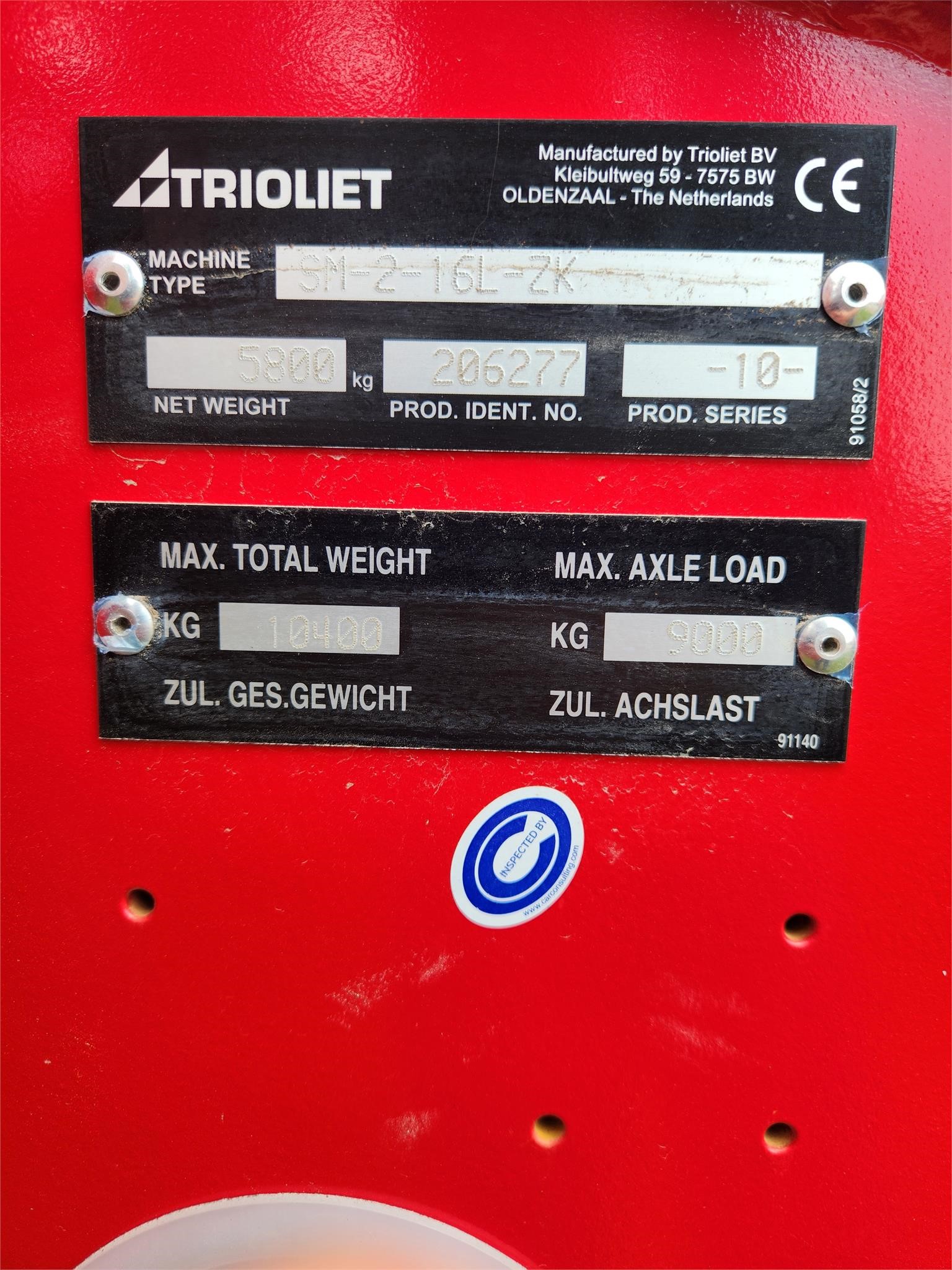 2024 Trioliet SOLOMIX 2-1600L ZK