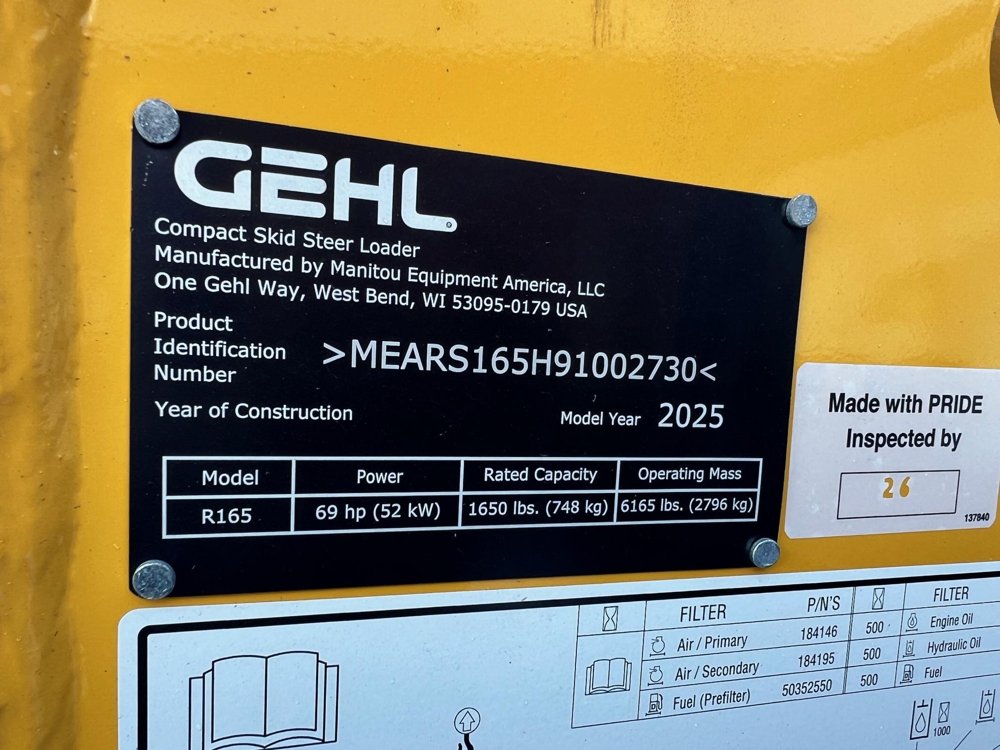 2024 Gehl R165