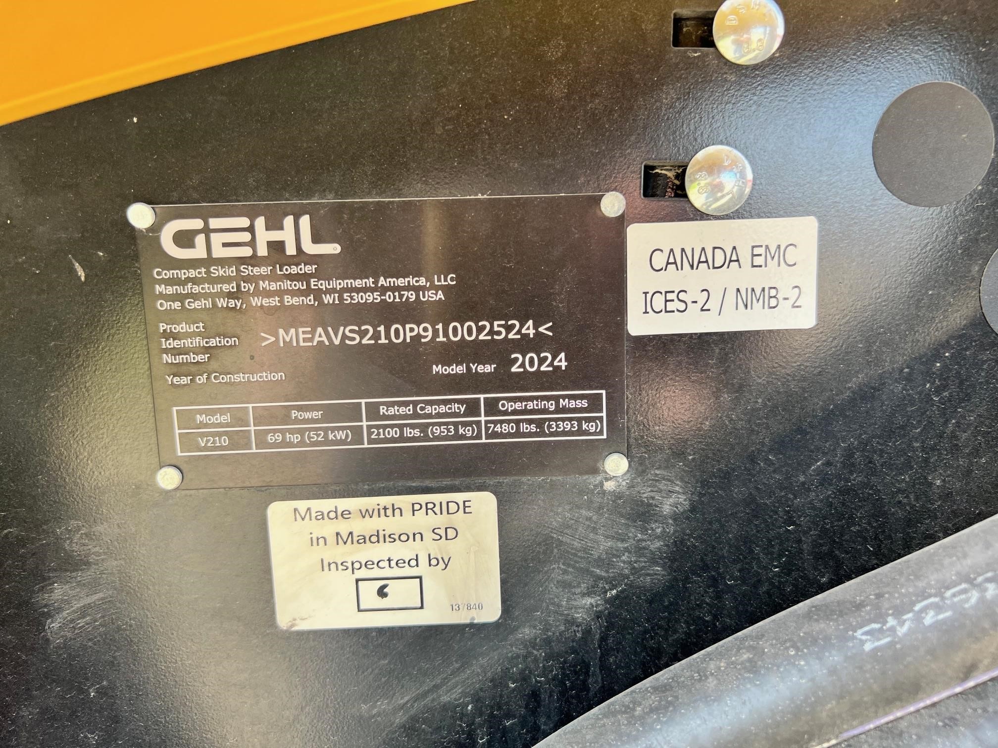 2024 Gehl V210