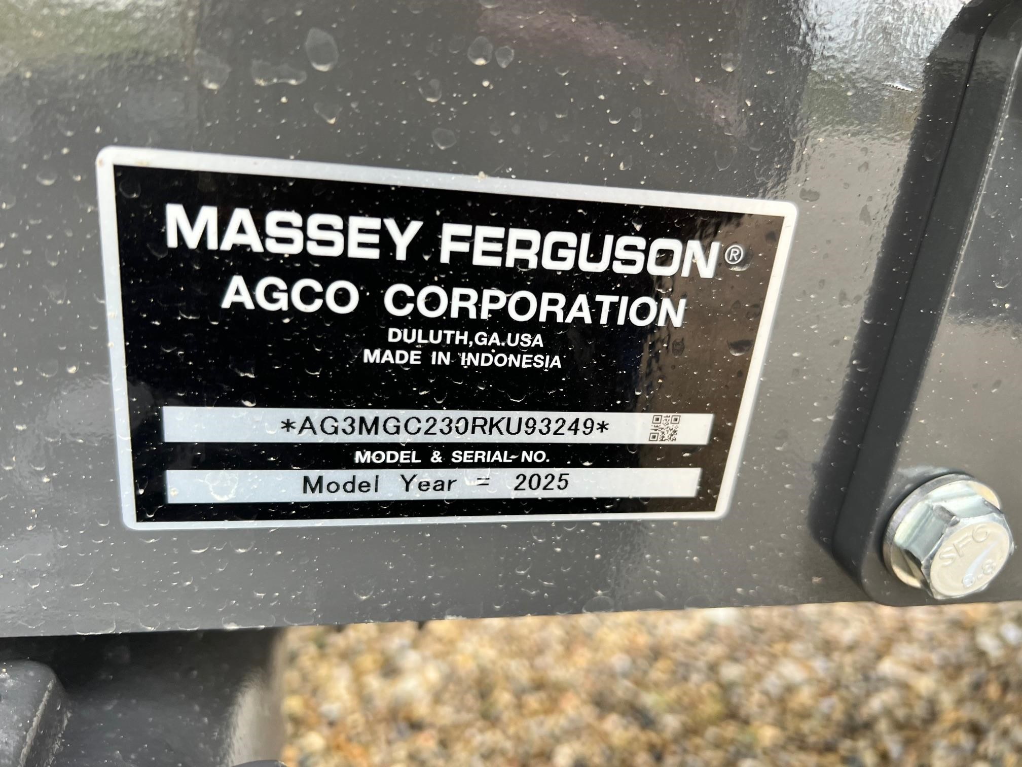 2025 Massey Ferguson 1GC.23