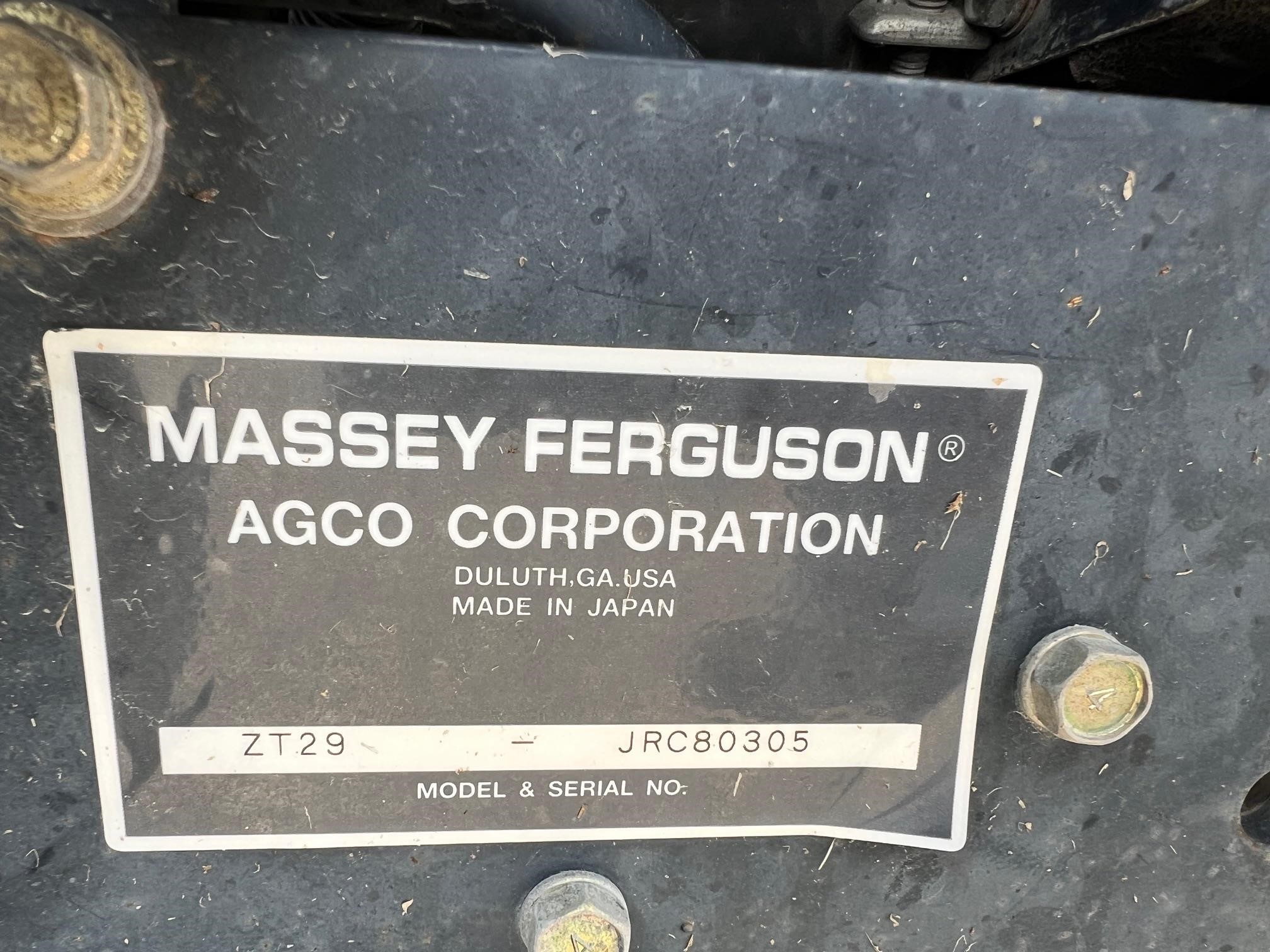 Massey Ferguson ZT29