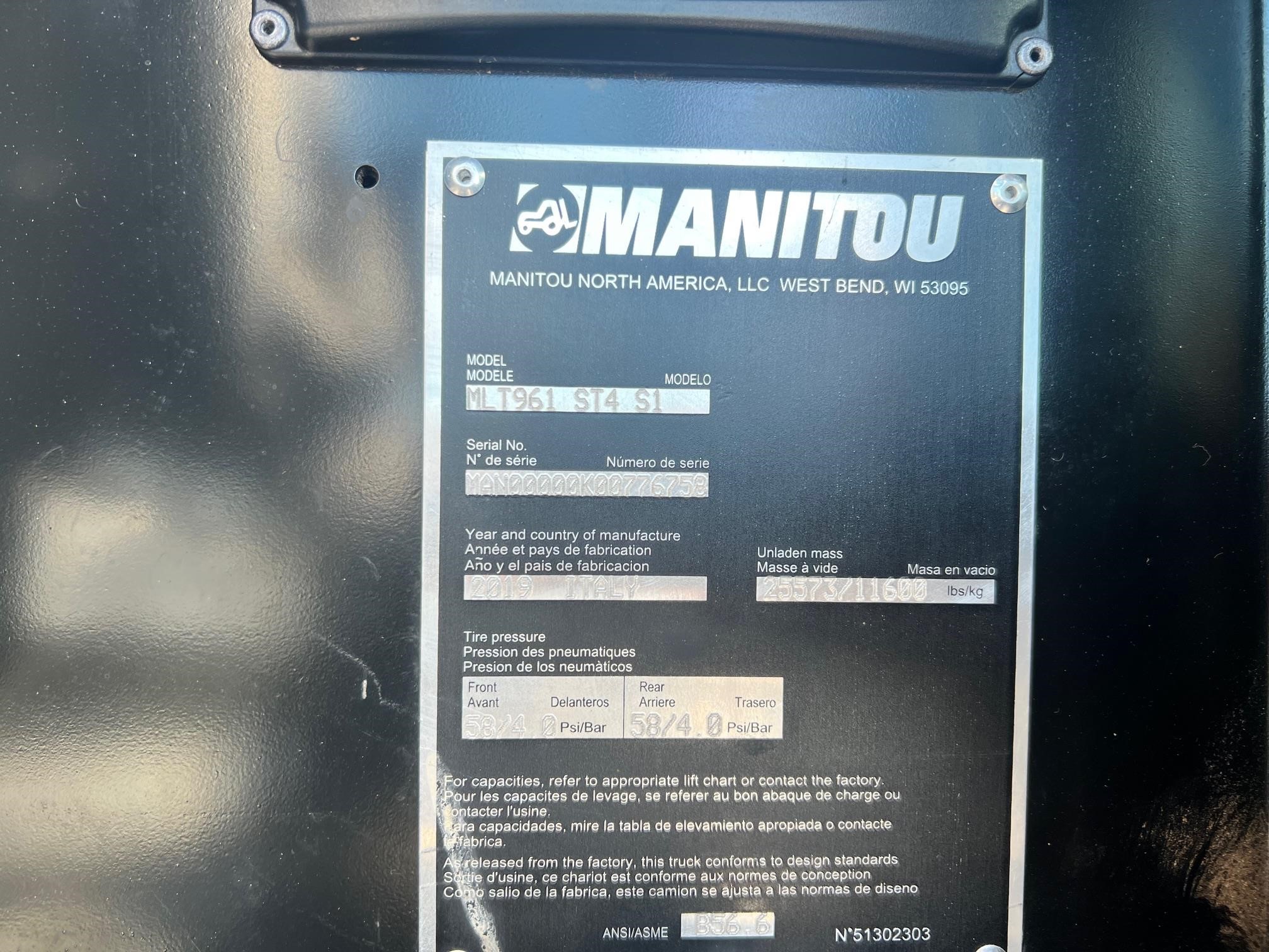 2021 Manitou MLT961-145V+L