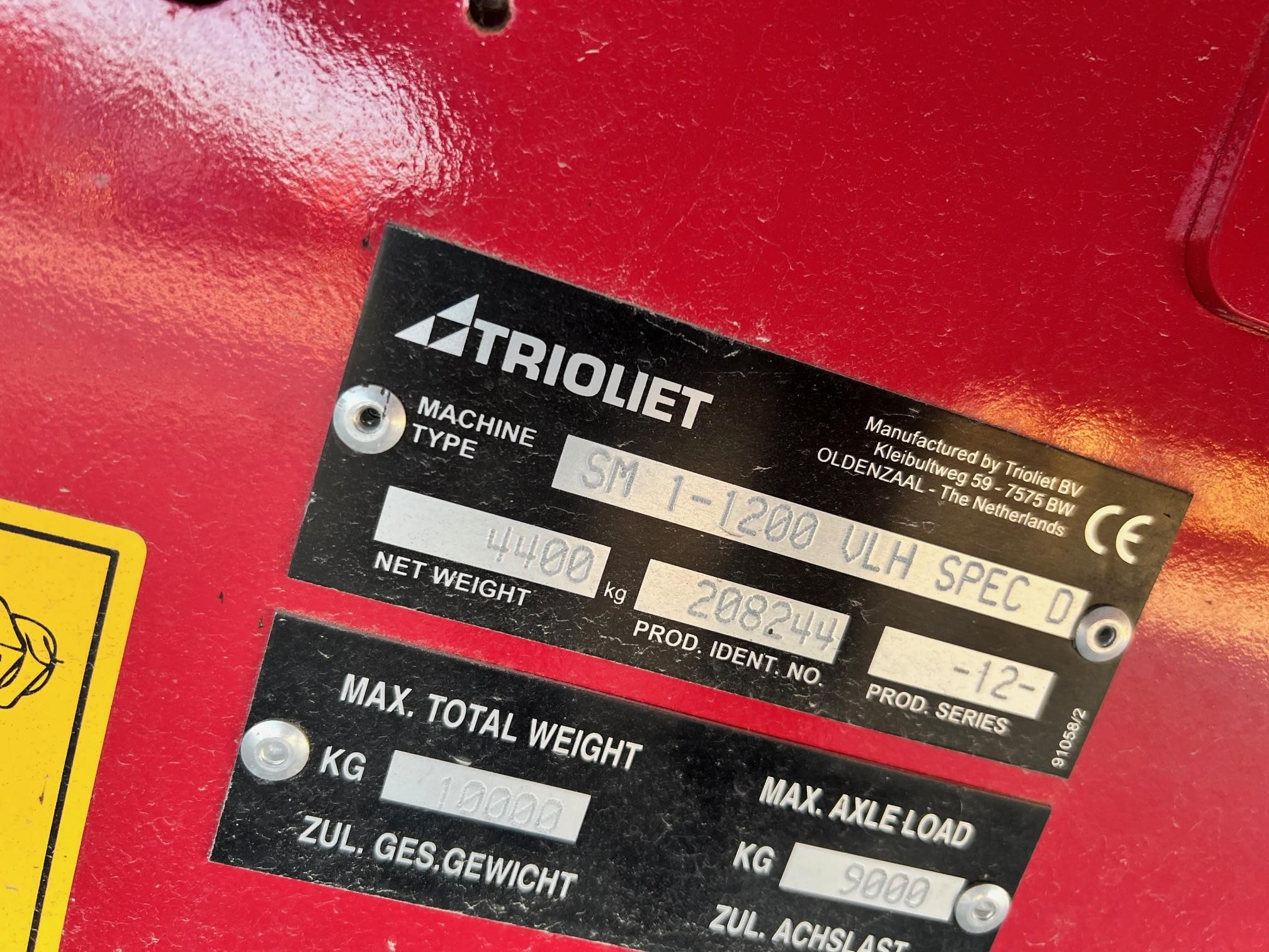 2025 Trioliet SOLOMIX 1-1200L VLH-S
