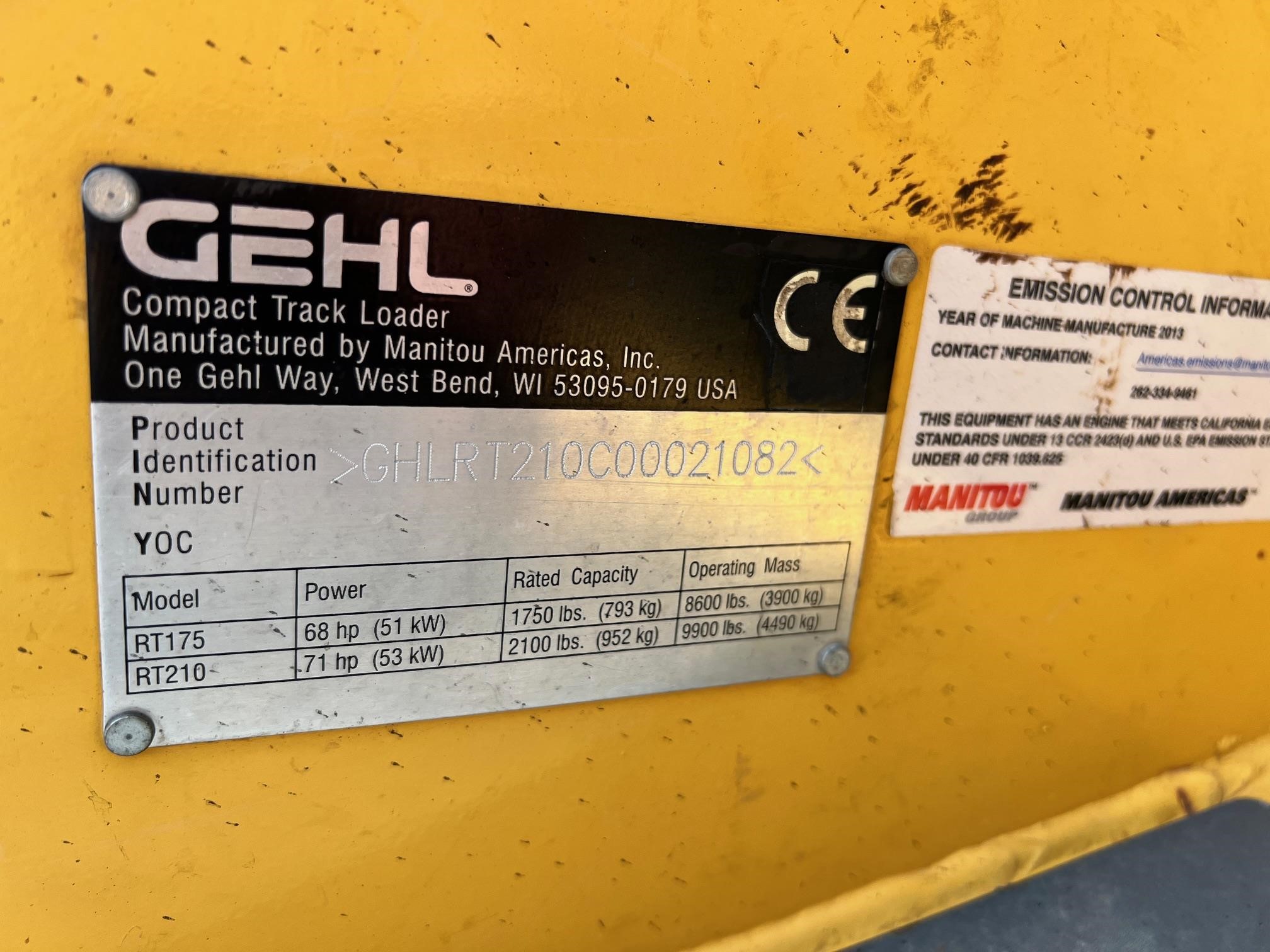Gehl RT210